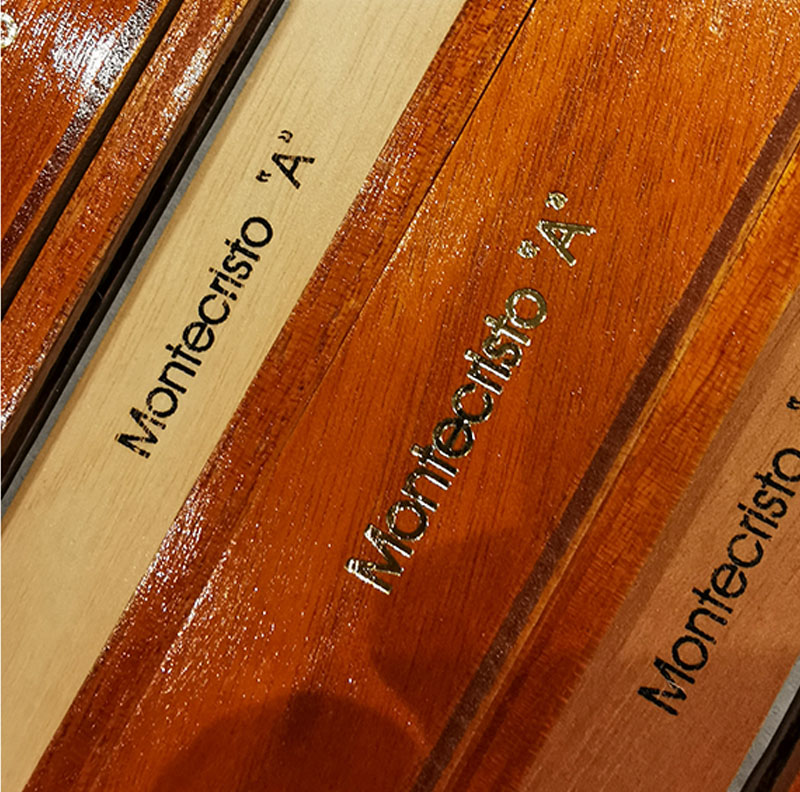 MONTECRISTO A - Wooden Coffins - 5 CIGARS