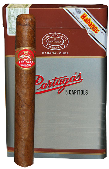 PARTAGAS CAPITOL 50 Cigars ( 10 Packs of 5 Cigars)